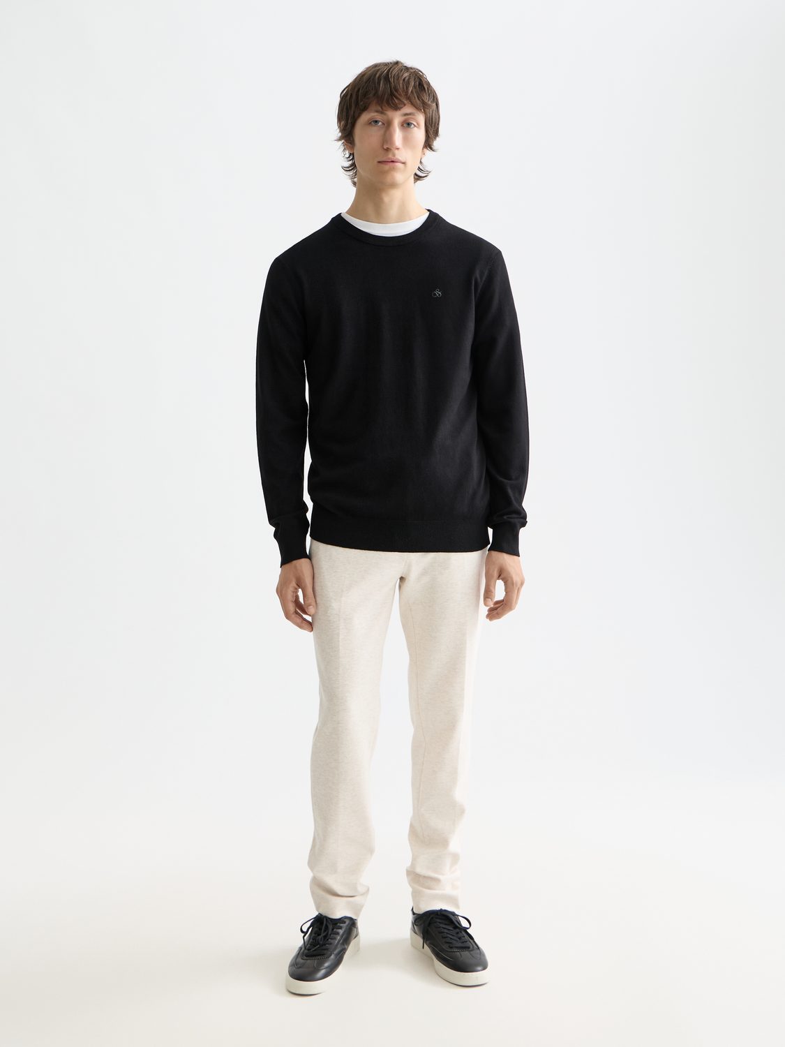 Viscose crewneck pullover - Scotch & Soda NZ