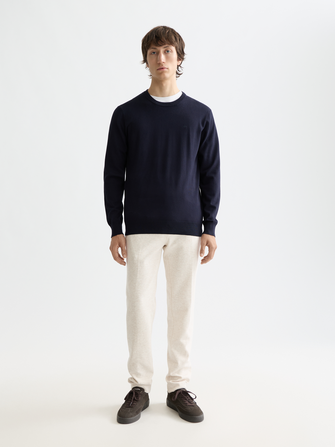 Viscose crewneck pullover - Scotch & Soda NZ