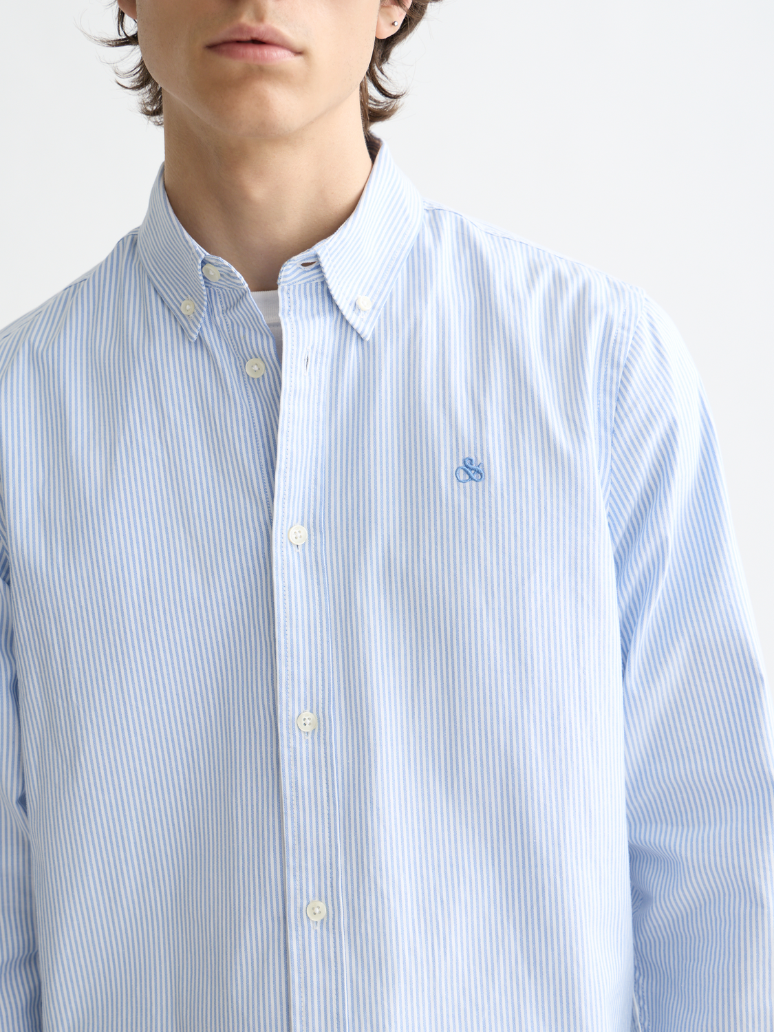 Oxford striped shirt - Scotch & Soda NZ