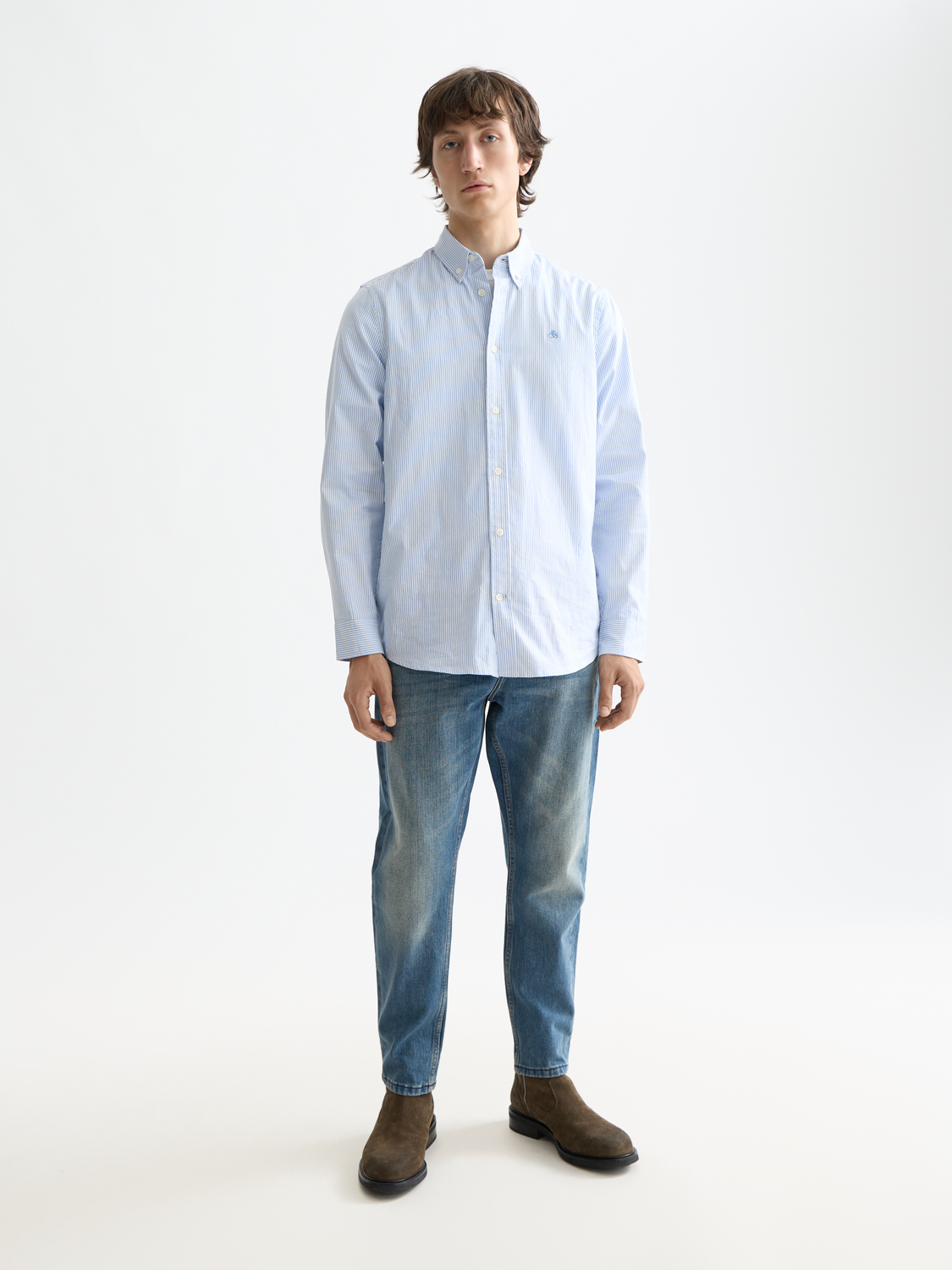 Oxford striped shirt - Scotch & Soda NZ