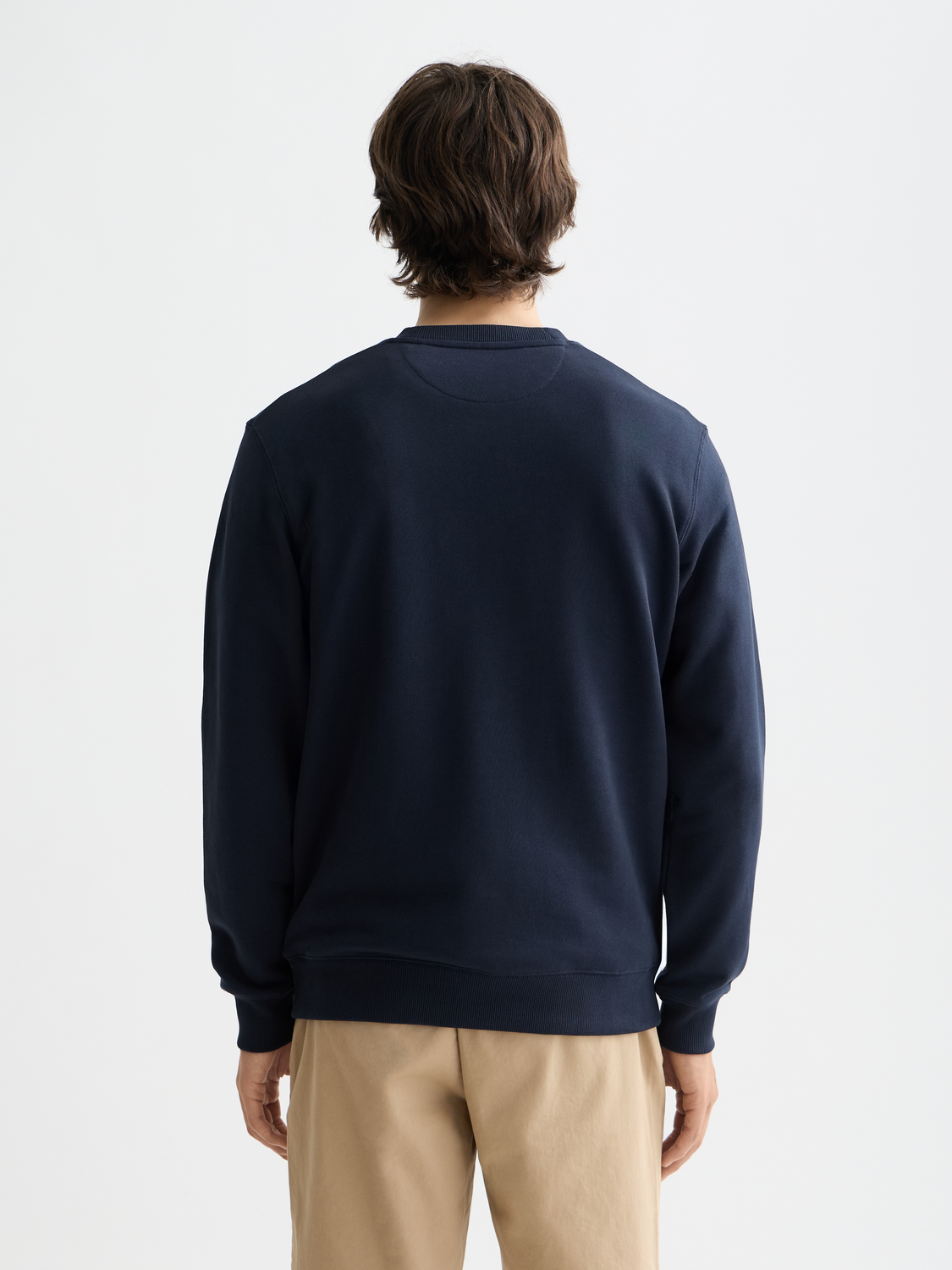 Black Scotch & SODA logo sweatshirt with front graphic, casual fit, soft fabric, and long sleeves.