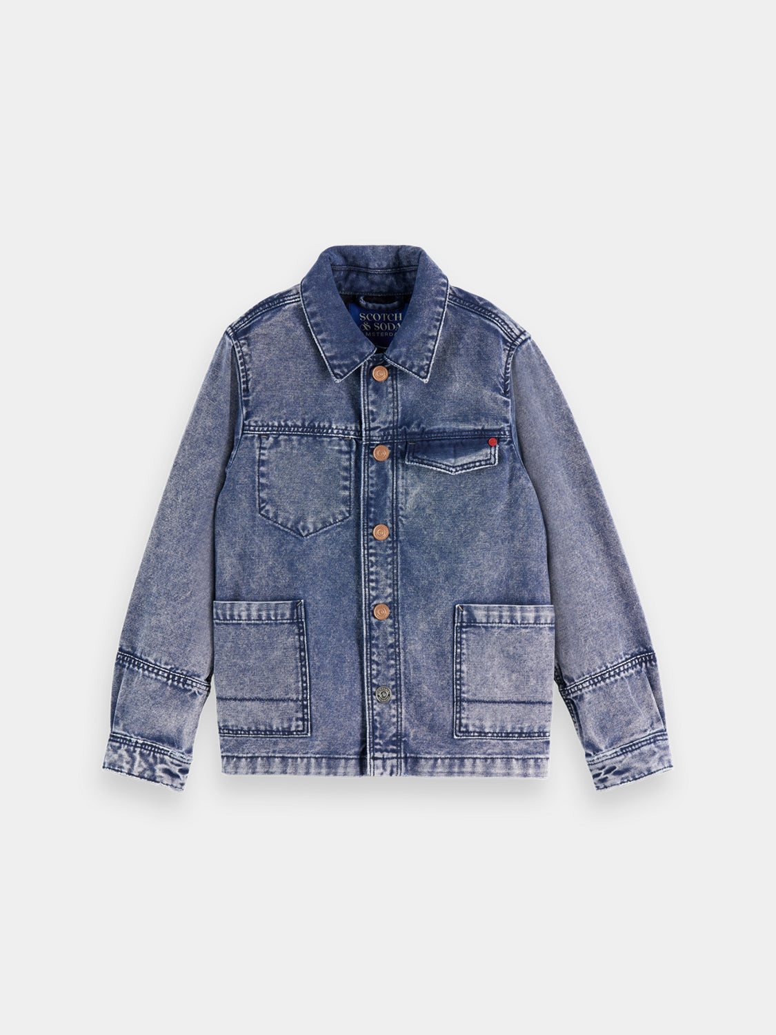 Kids - Denim workwear jacket - Scotch & Soda NZ