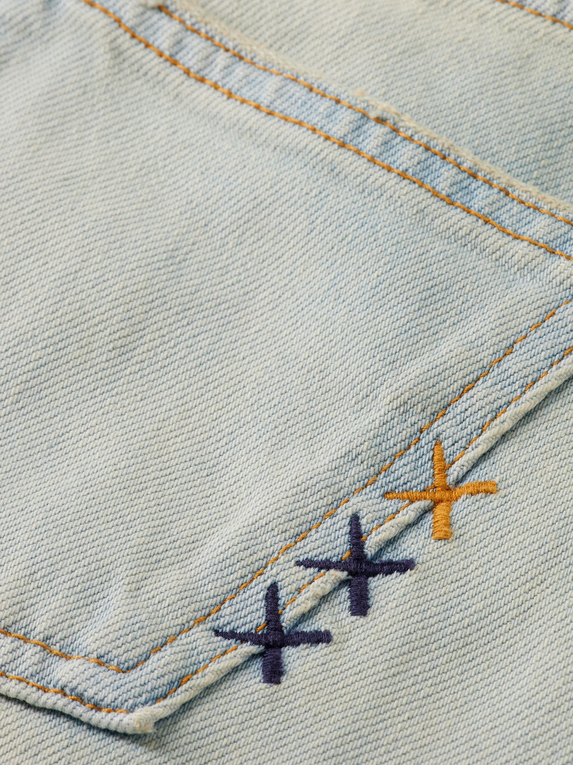 Kids' Scotch & Soda Dean tapered denim jeans with a classic fit and adjustable waistband, shown in a front view.