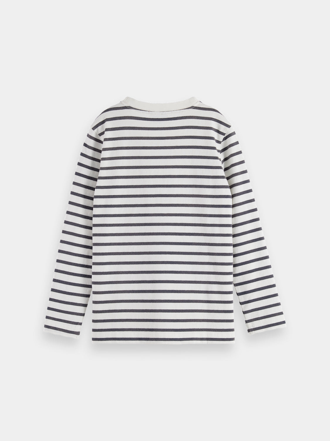 Kids - Denim washed breton t-shirt - Scotch & Soda NZ