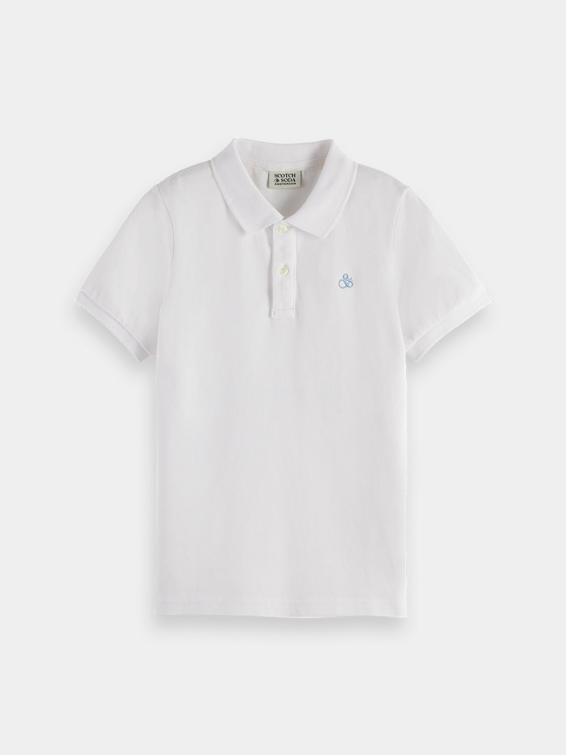 Kids - Garment-dyed pique polo - Scotch & Soda NZ