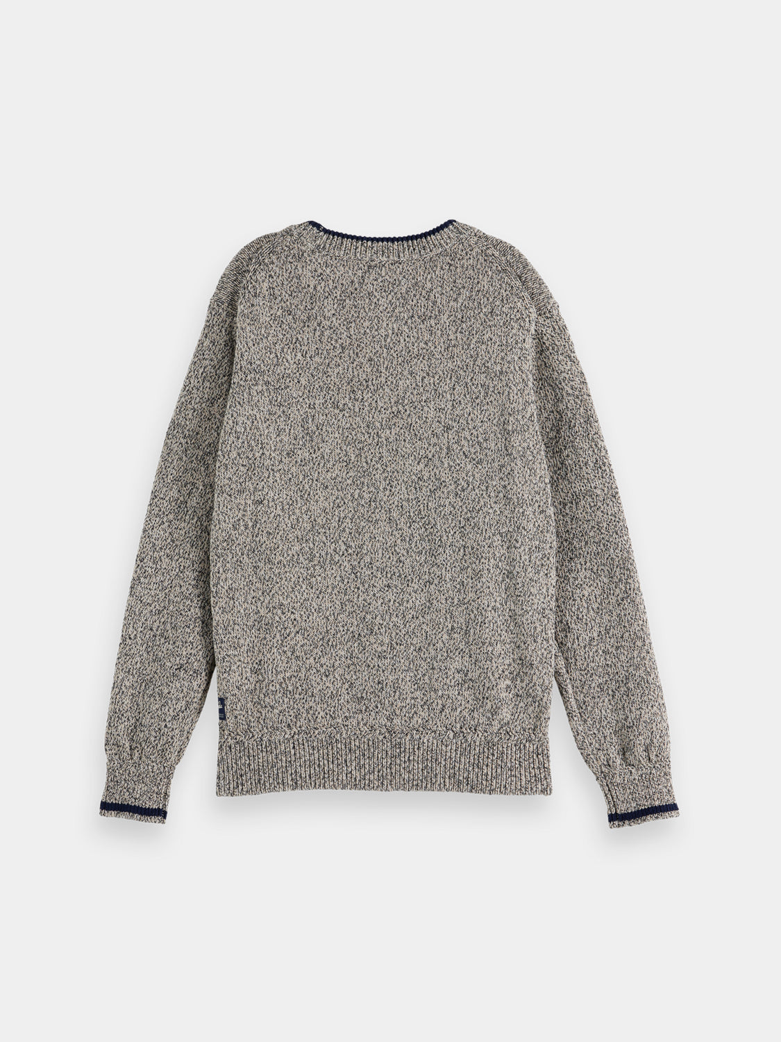 Kids' melange knit pullover by Scotch & Soda, showing the back view in a cozy, multicolored fabric.