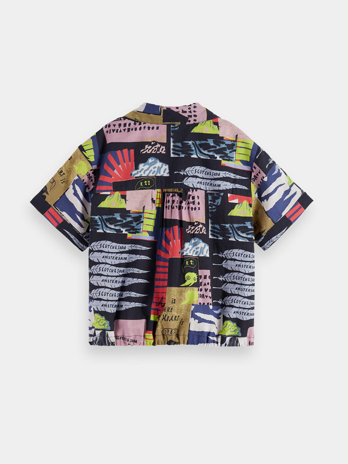 Kids - All-over printed shirt - Scotch & Soda NZ