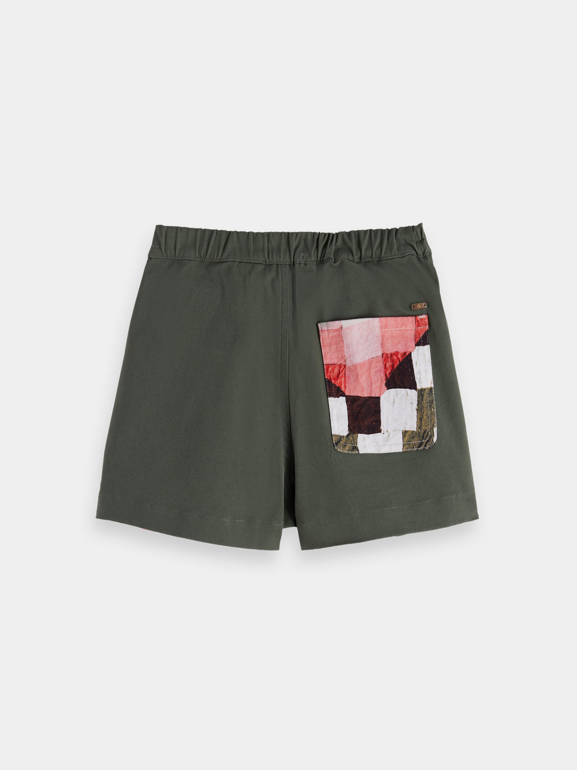 Kids patchwork skort by Scotch & Soda, featuring colorful fabric patches and a stylish skirt design.