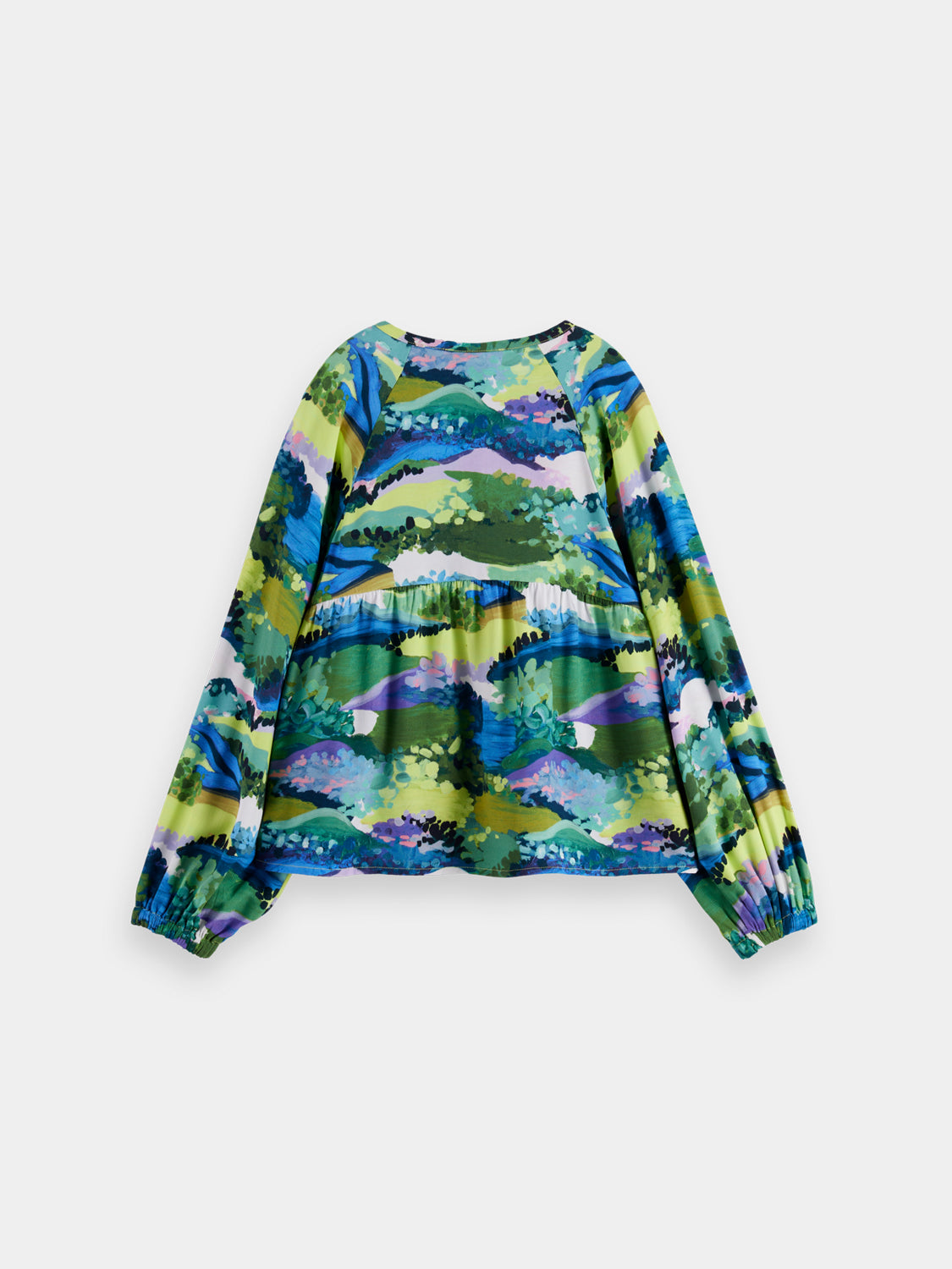 Kids - Printed viscose top - Scotch & Soda NZ