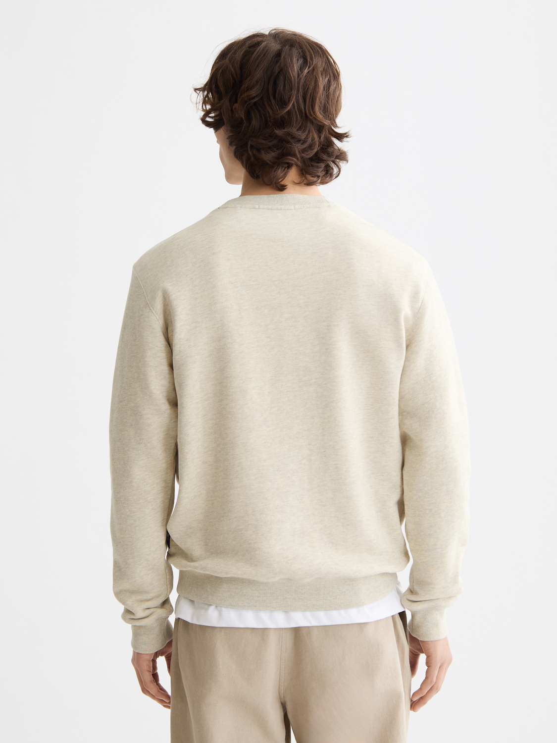 Washed artwork sweatshirt by Scotch & Soda, showing a casual sweatshirt with artistic print on the front and back.