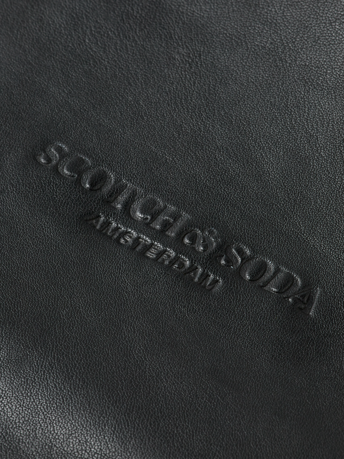 Leather blouson jacket from Scotch & Soda, featuring a stylish leather design with a classic fit and detailed stitching.