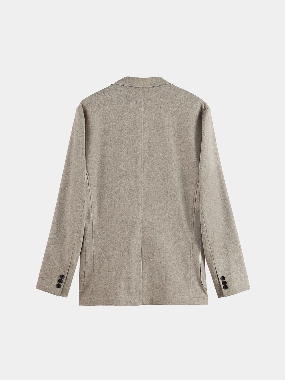 Unconstructed Scotch & Soda blazer shown on a hanger, featuring a tailored fit with a sleek lapel and classic design.