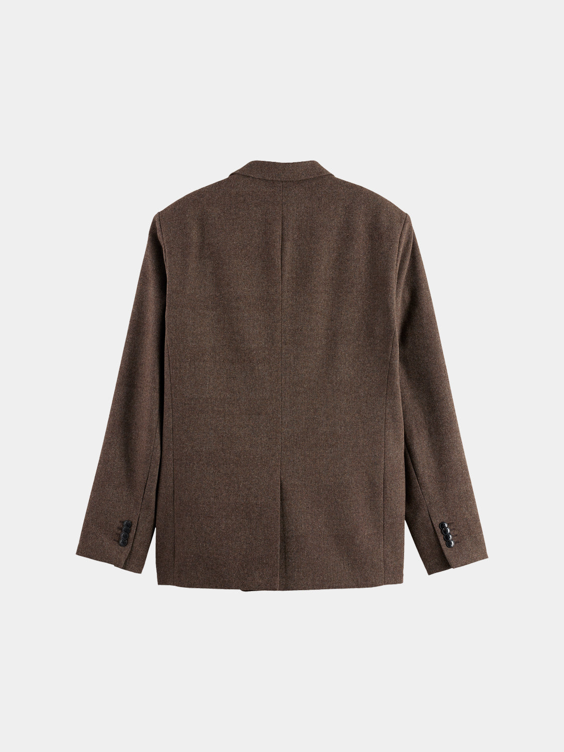 Yarn-dyed blazer by Scotch & Soda featuring a tailored fit, classic lapel, and textured fabric in a stylish design.