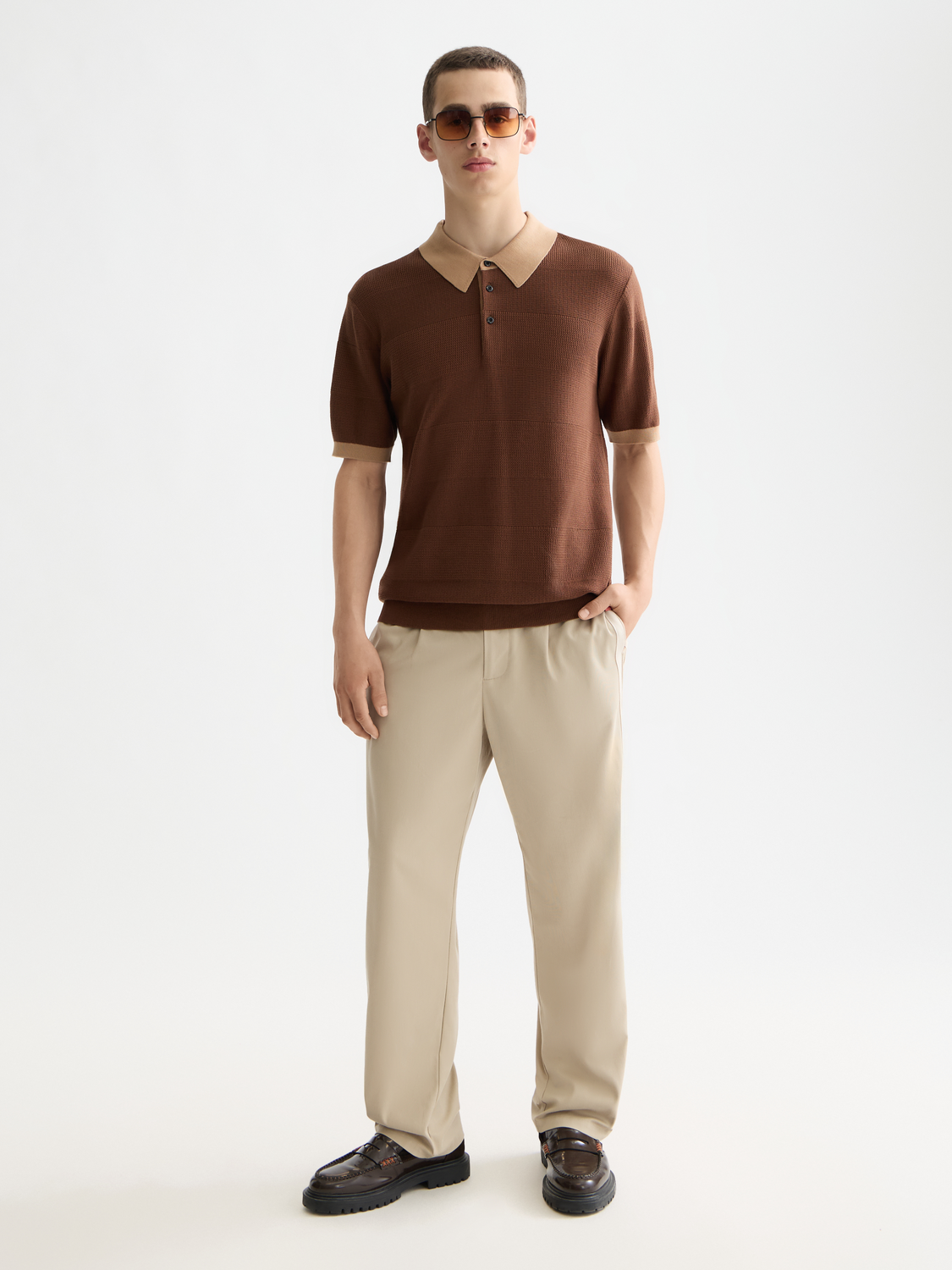 Pleated straight-fit jogger pants by Scotch & Soda, featuring a tailored design with pleats and a comfortable fit.
