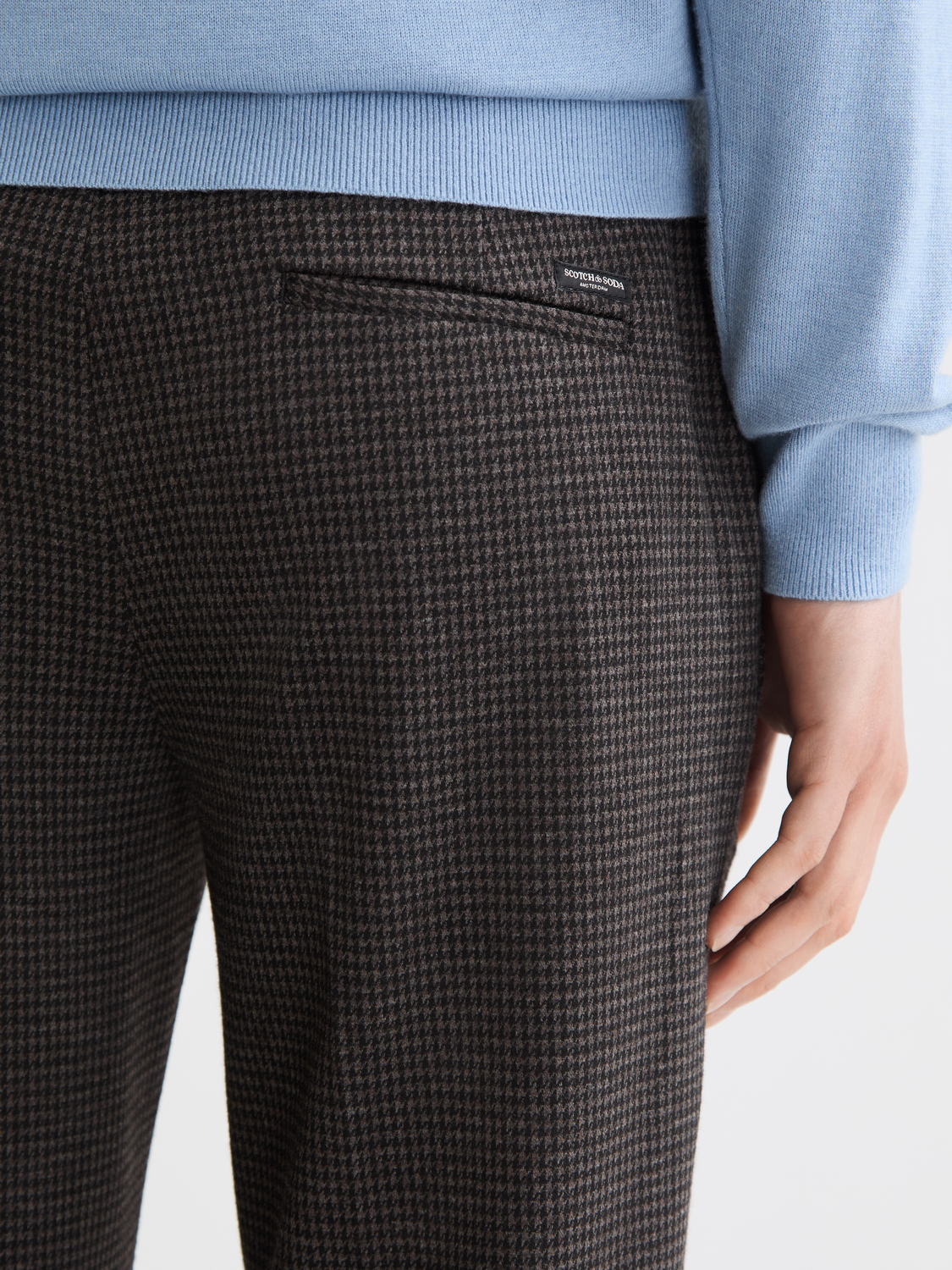 Slim-fit Mott chinos by Scotch & Soda, tailored pants in a sleek design, shown in a neutral color.