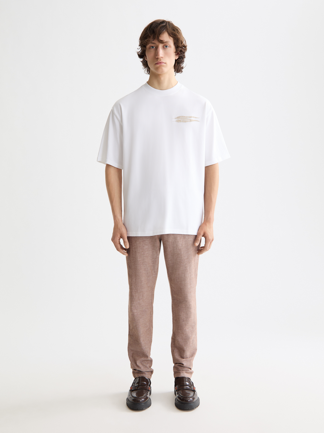 SCOTCH & SODA Warren joggers, stylish men's pants in a modern fit, shown in a front view with a neutral background.