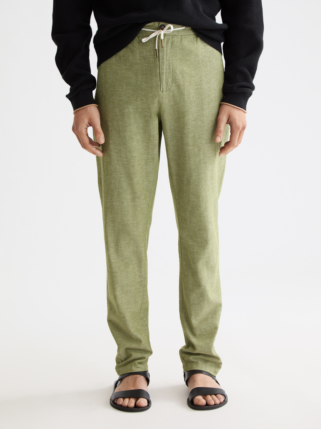 SCOTCH & SODA Warren joggers in dark gray, featuring a relaxed fit, elastic waistband, and tapered leg design.