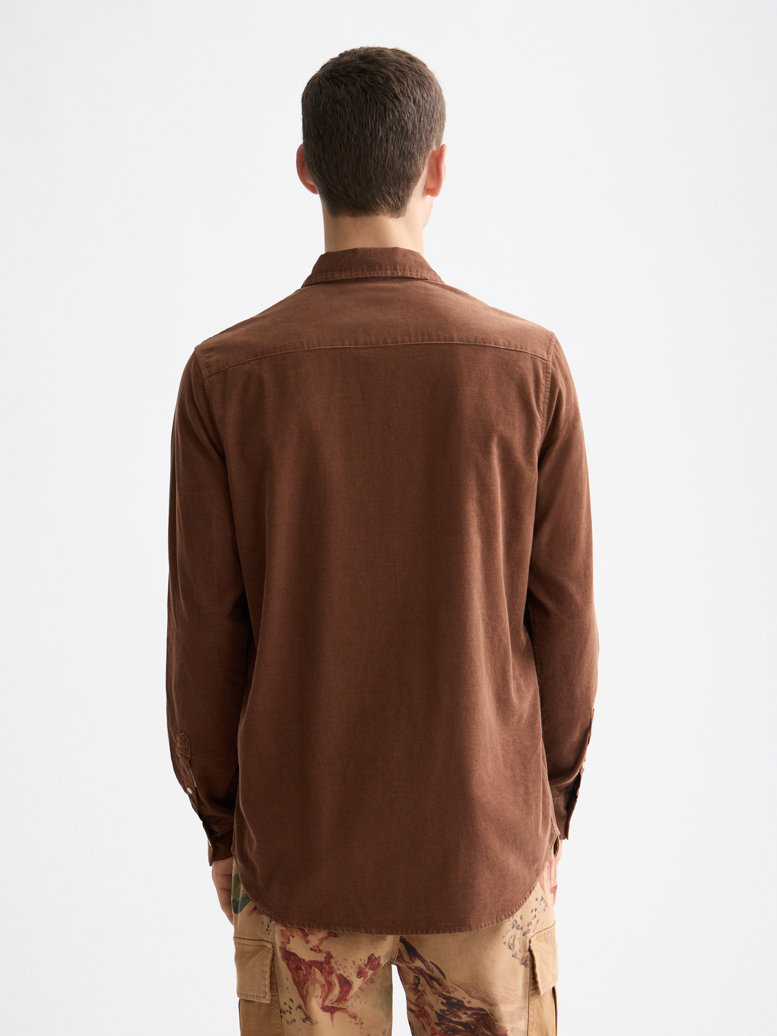 Long sleeve corduroy shirt by Scotch & Soda featuring a classic fit and textured fabric in a rich color.