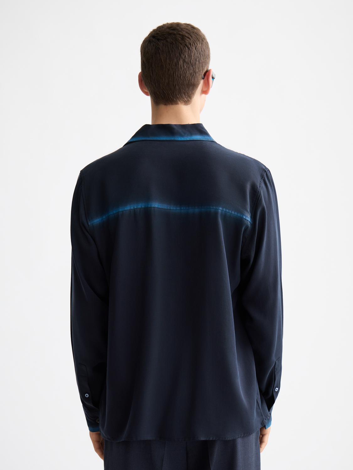 Relaxed-fit Scotch & Soda long-sleeve shirt, shown from the back with a casual, comfortable design and soft fabric.