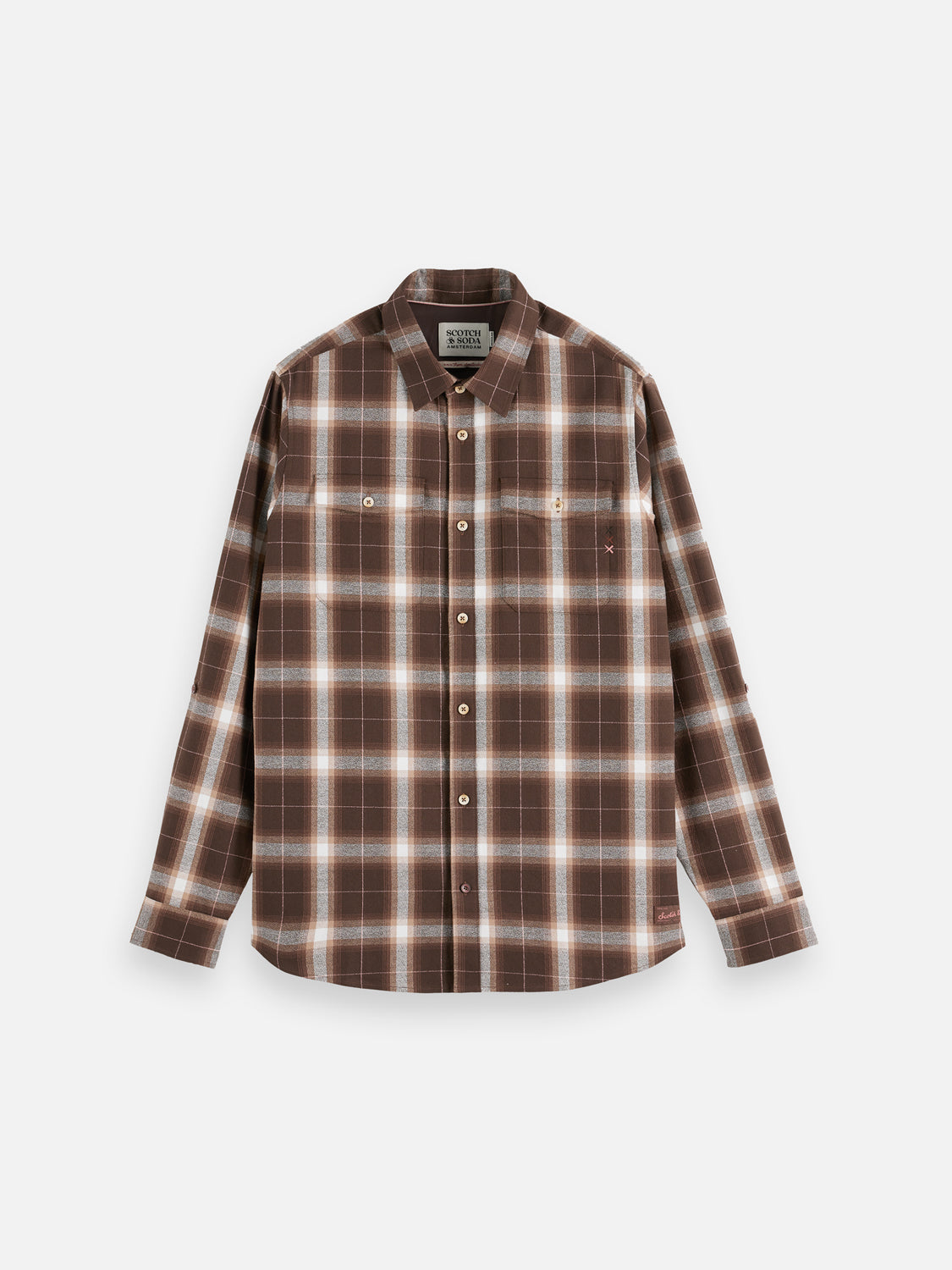 Lightweight flannel shirt - Scotch & Soda NZ