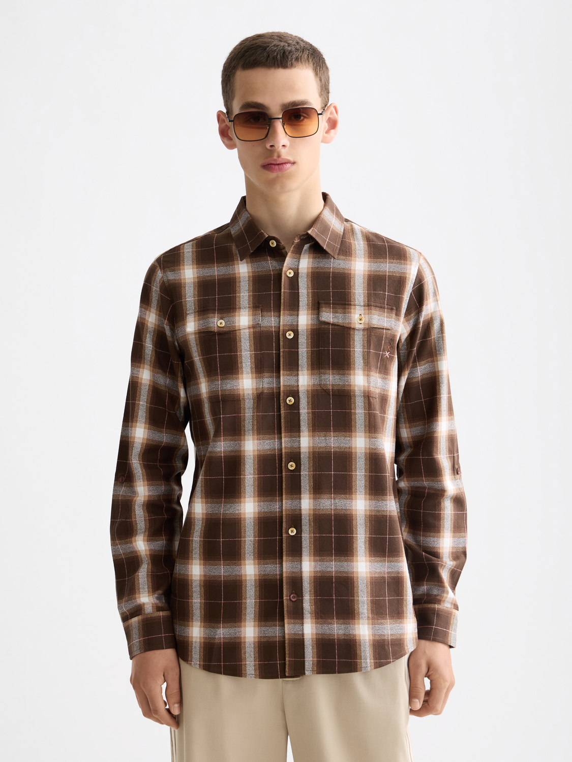 Lightweight flannel shirt - Scotch & Soda NZ