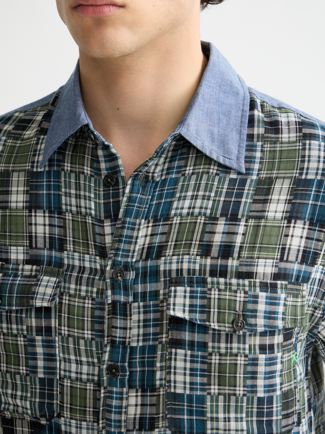 Patchwork flannel shirt - Scotch & Soda NZ