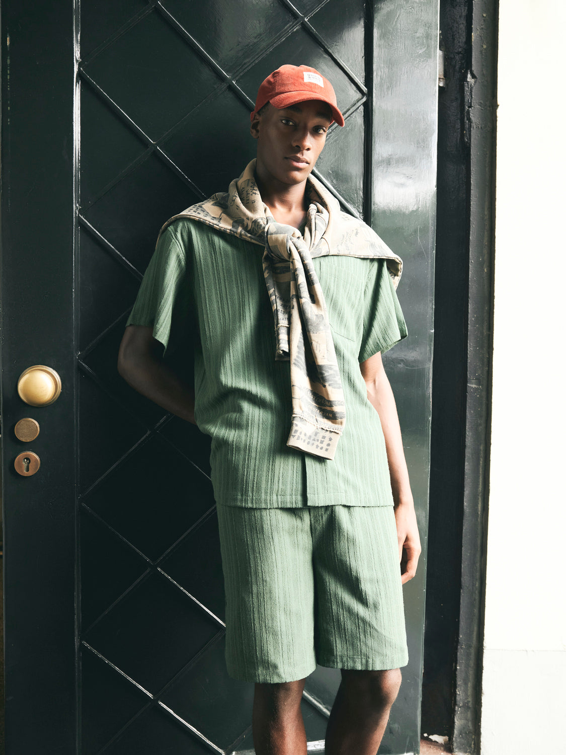 Striped shorts by Scotch & Soda featuring a casual fit and bold pattern, perfect for summer wear.