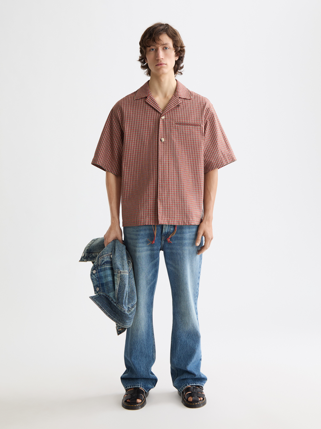 Printed short-sleeved shirt by Scotch & Soda featuring vibrant floral pattern and casual fit, front view.