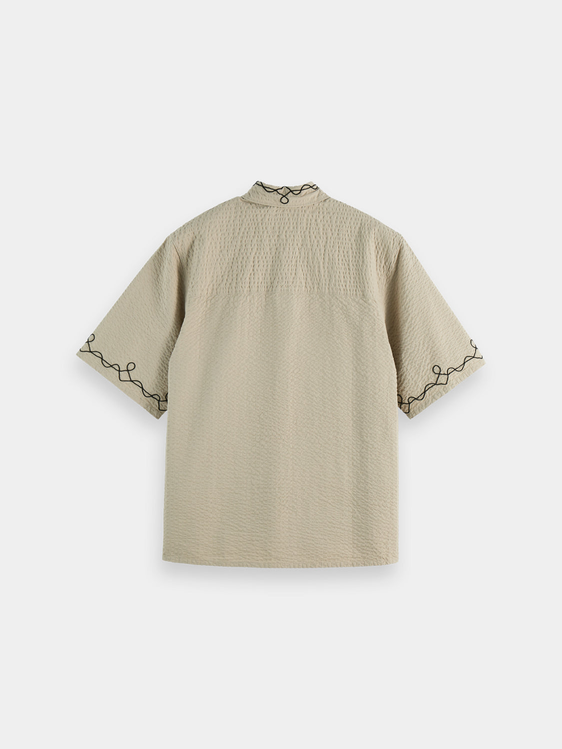 Embroidered short sleeved shirt - Scotch & Soda NZ