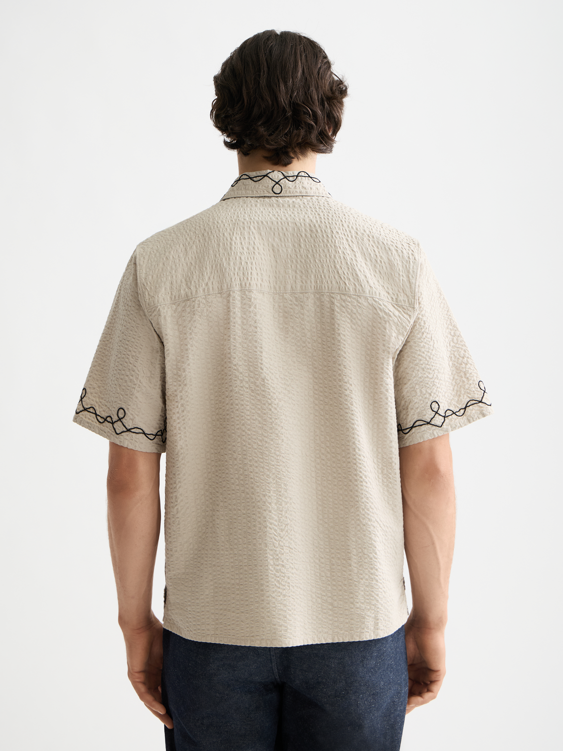 Embroidered short sleeved shirt - Scotch & Soda NZ