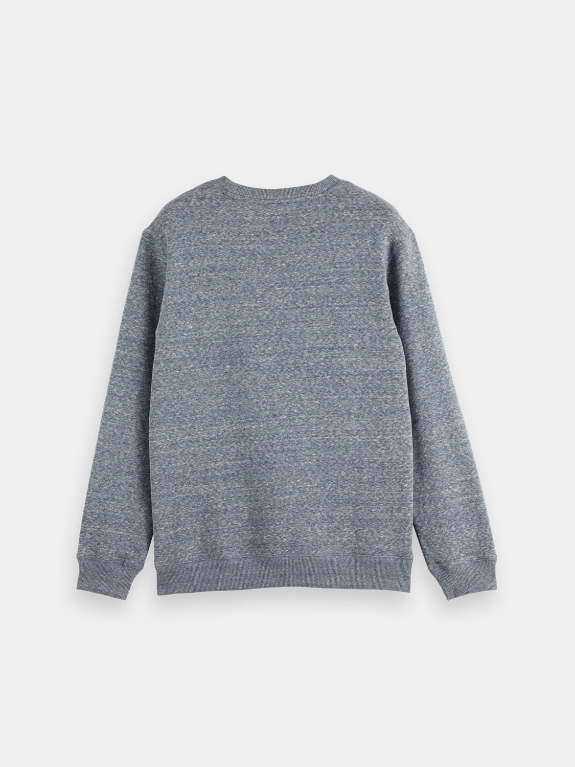 Scotch & Soda melange sweatshirt, casual sweats with a textured fabric, shown in black color on a plain background.