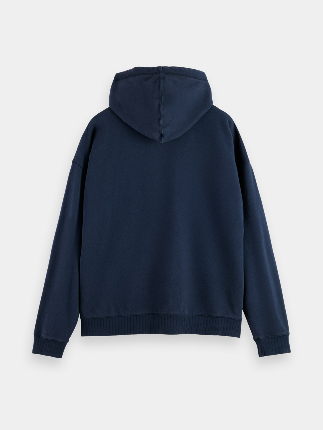 SCOTCH & SODA artwork hoodie, black sweats with colorful printed design, casual streetwear style, front view