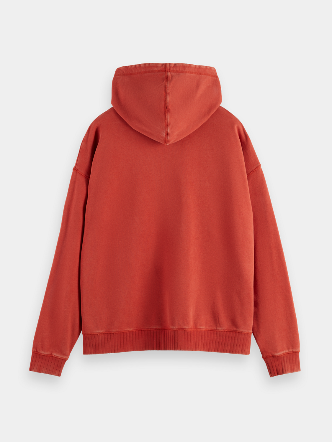 SCOTCH & SODA artwork hoodie, black sweatshirt with artistic print, casual long-sleeve sweats for men or women.