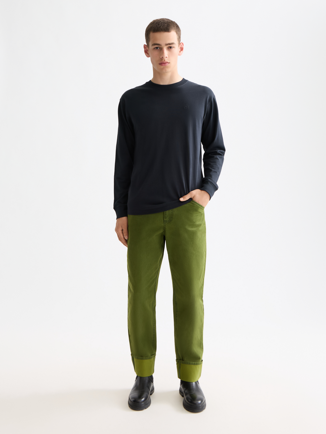 Logo long sleeved t-shirt - Scotch & Soda NZ