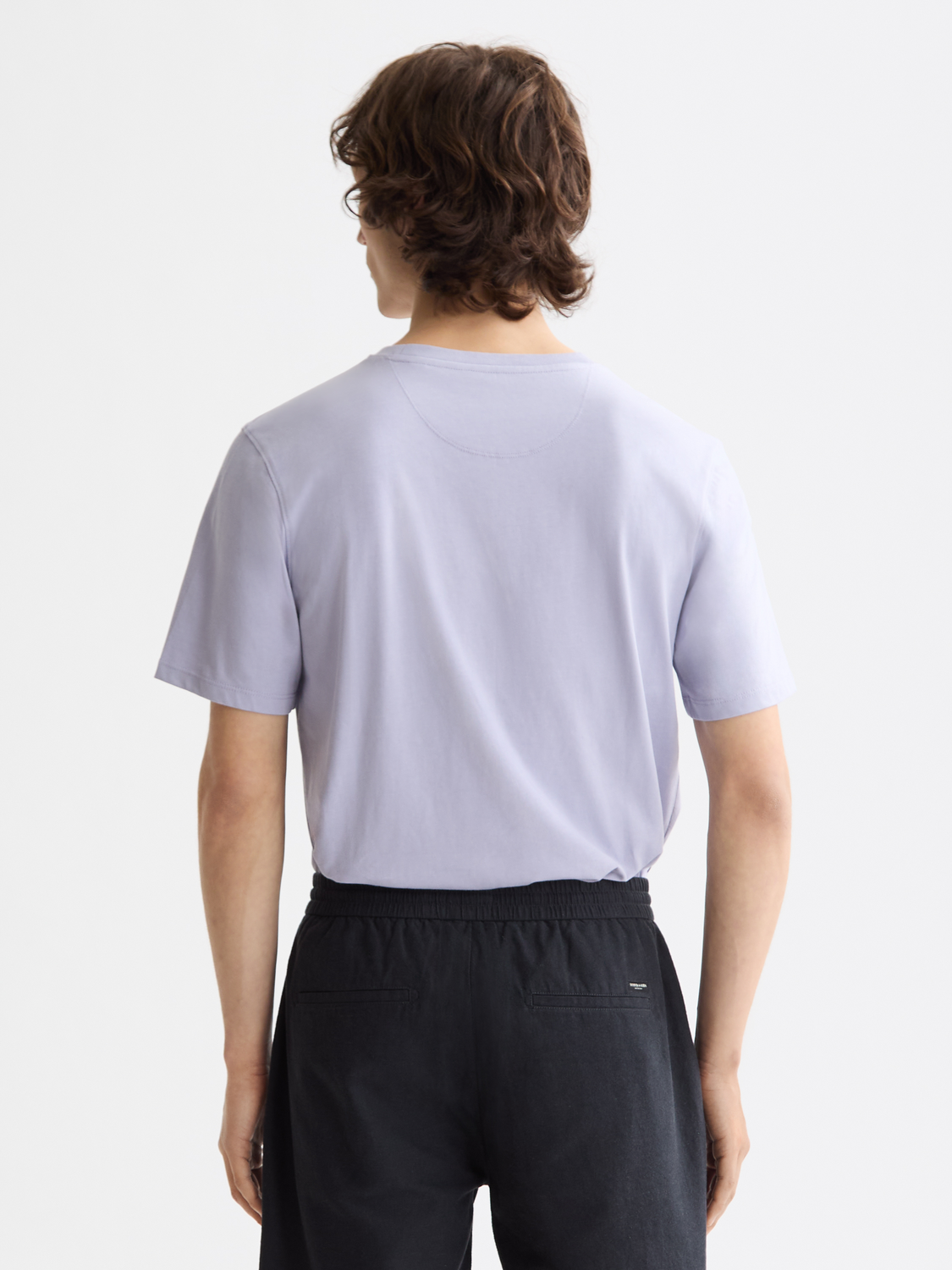 Short sleeve logo t-shirt by Scotch & Soda featuring a prominent front logo design and casual fit.