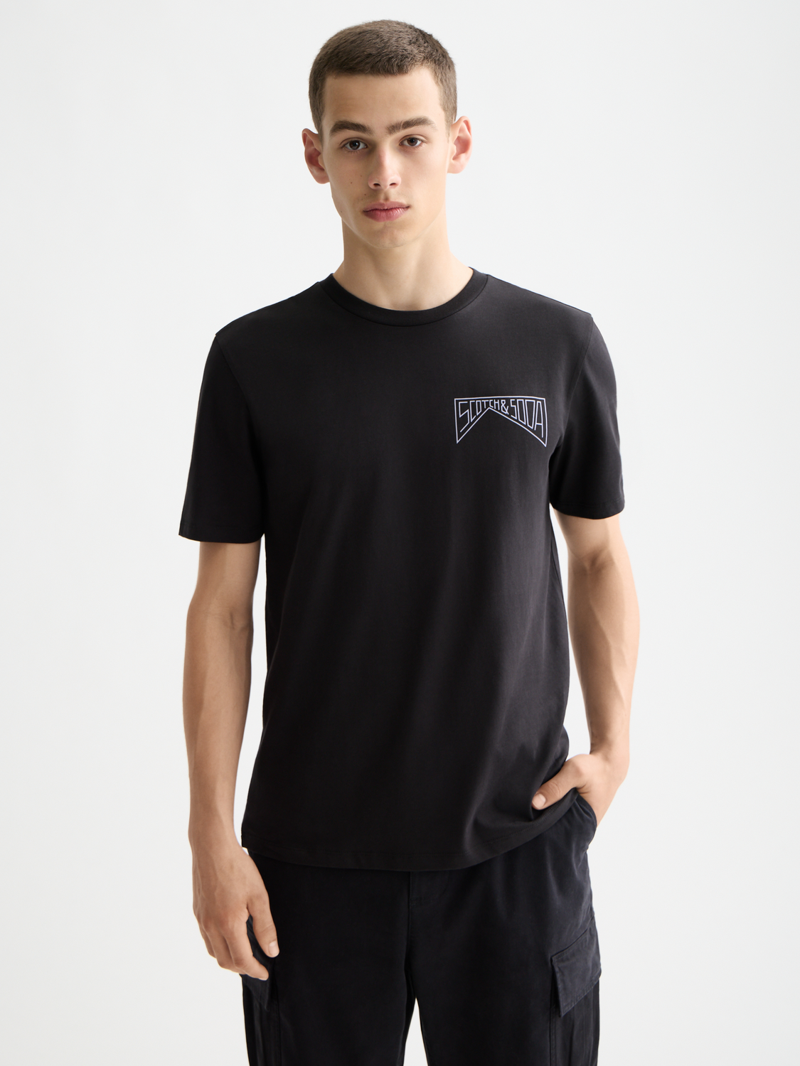 Chest logo t-shirt - Scotch & Soda NZ