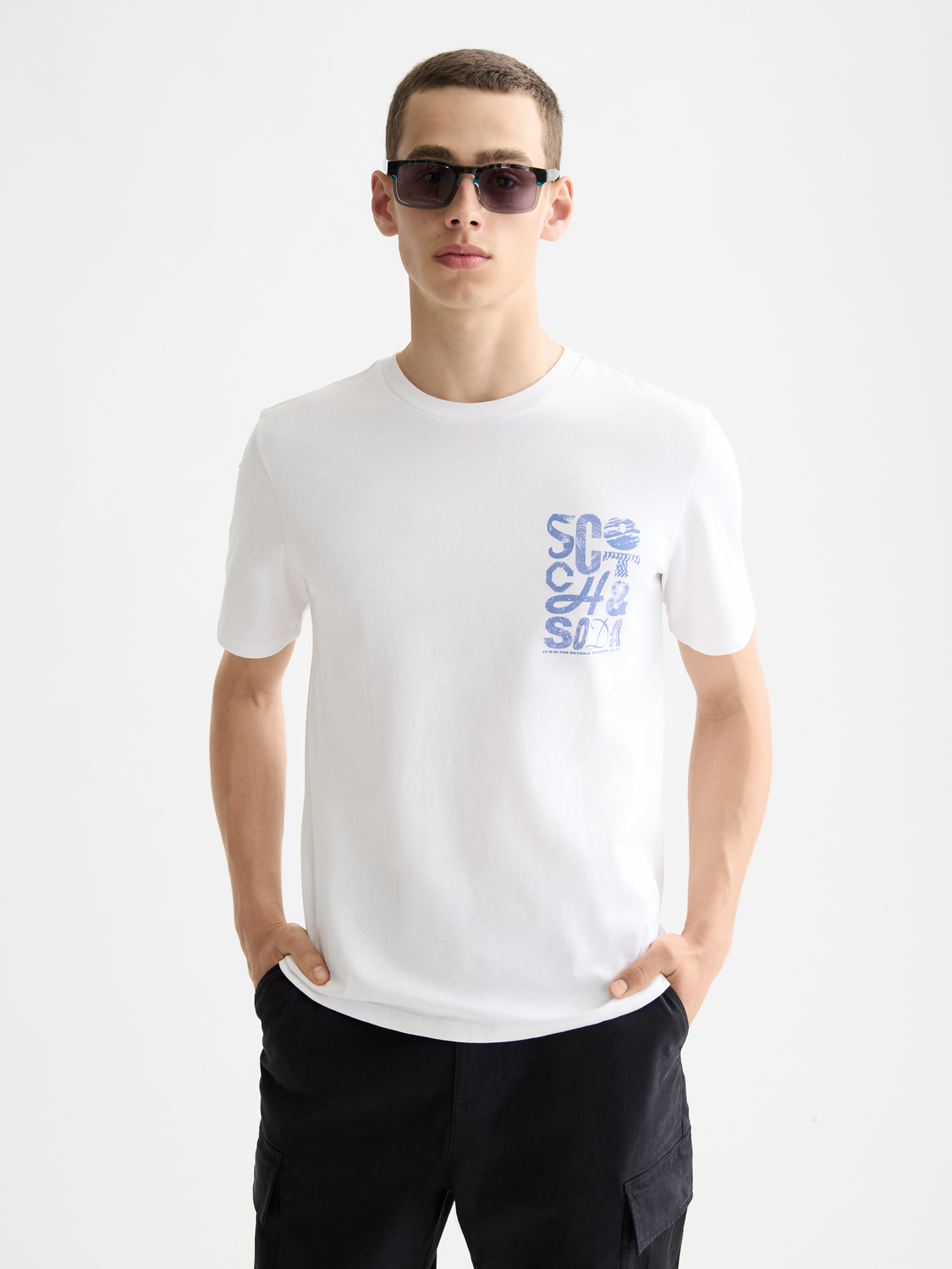 Chest logo t-shirt - Scotch & Soda NZ