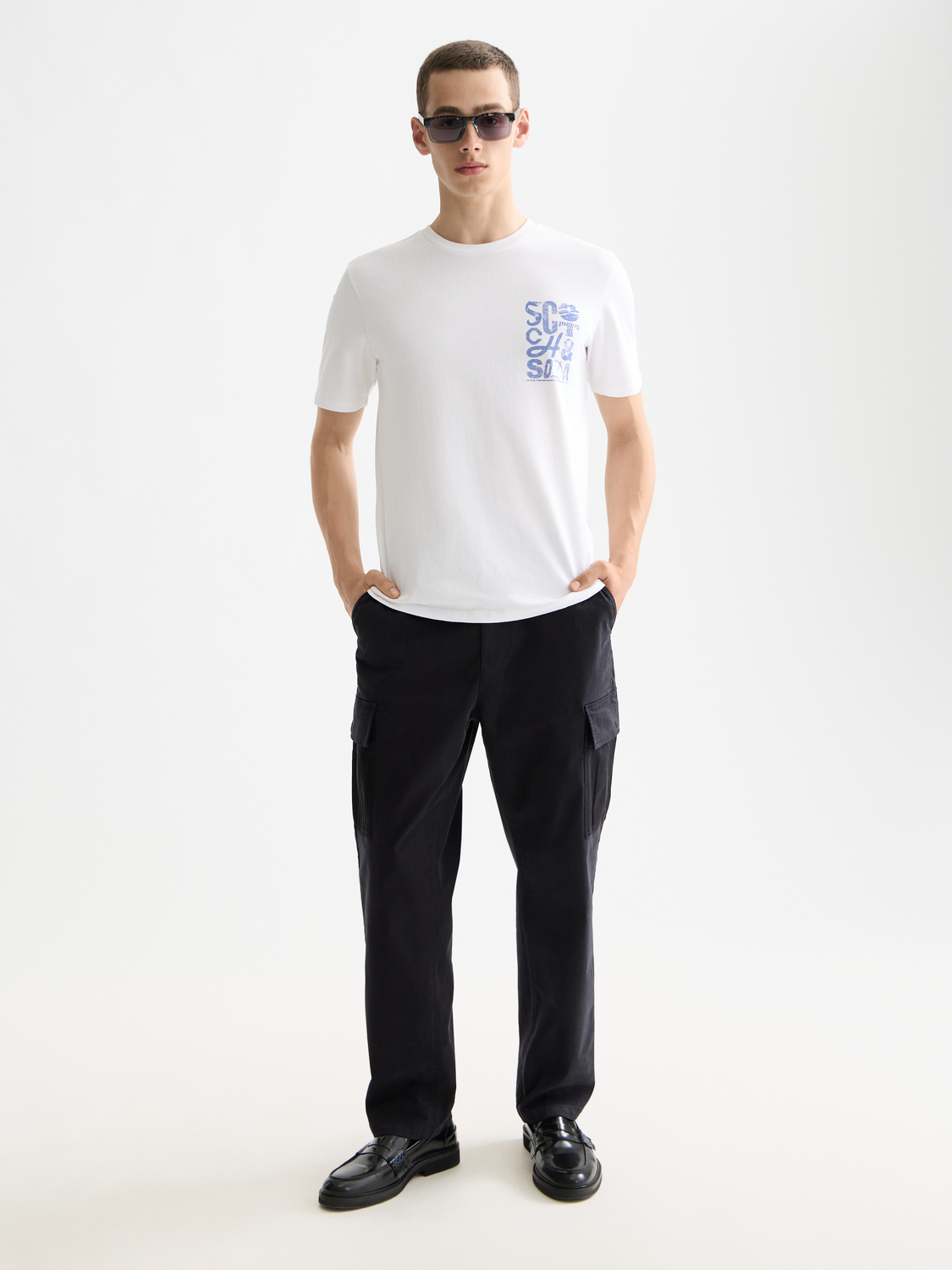 Chest logo t-shirt - Scotch & Soda NZ