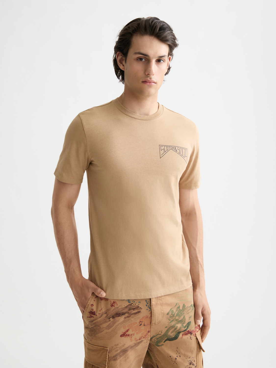Chest logo t-shirt - Scotch & Soda NZ