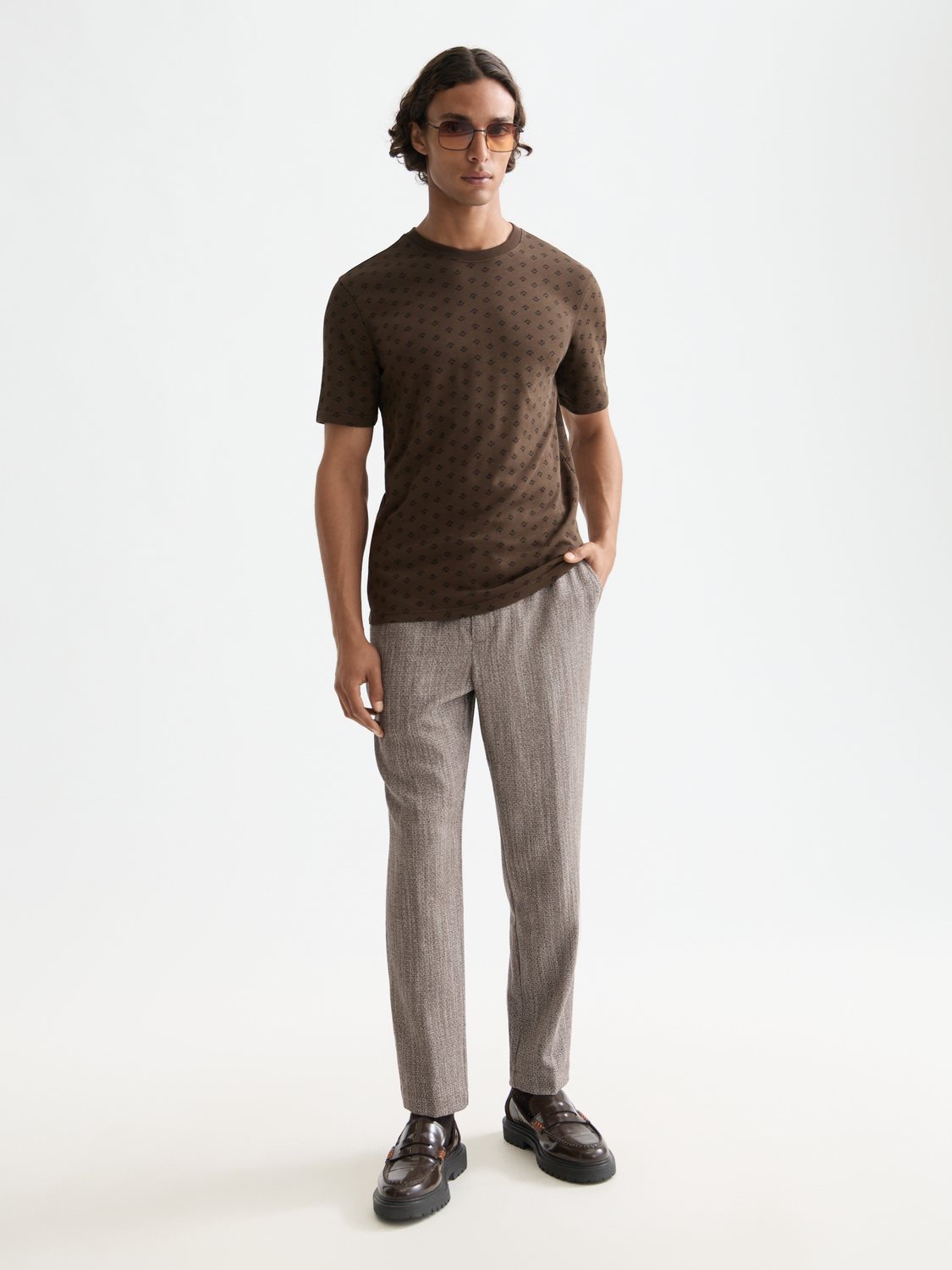 Printed Scotch & Soda short-sleeve t-shirt with colorful graphic design, casual fit, and soft fabric.