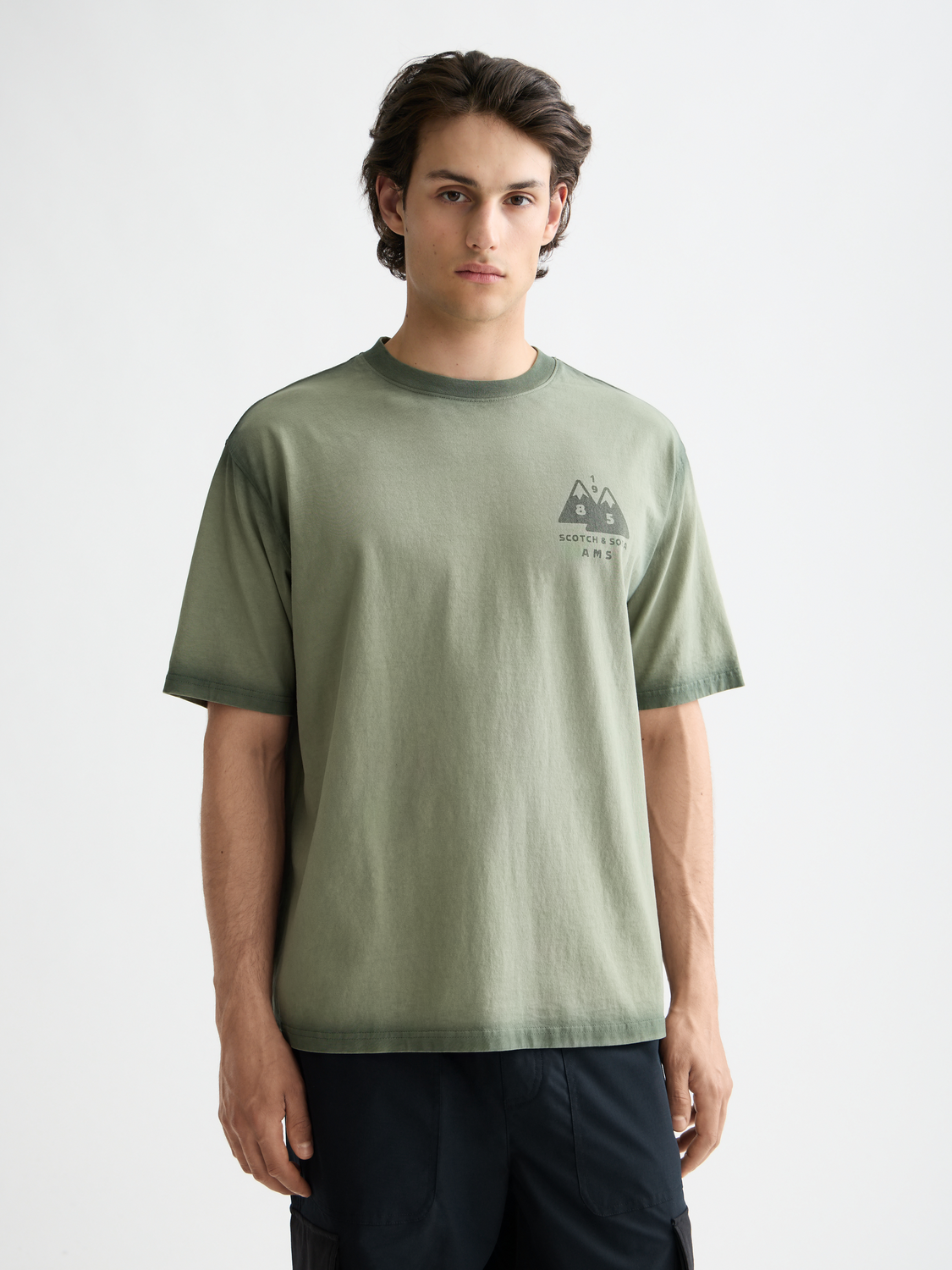 Garment-dyed t-shirt - Scotch & Soda NZ