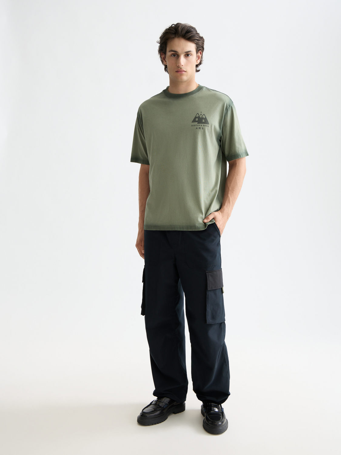 Garment-dyed t-shirt - Scotch & Soda NZ