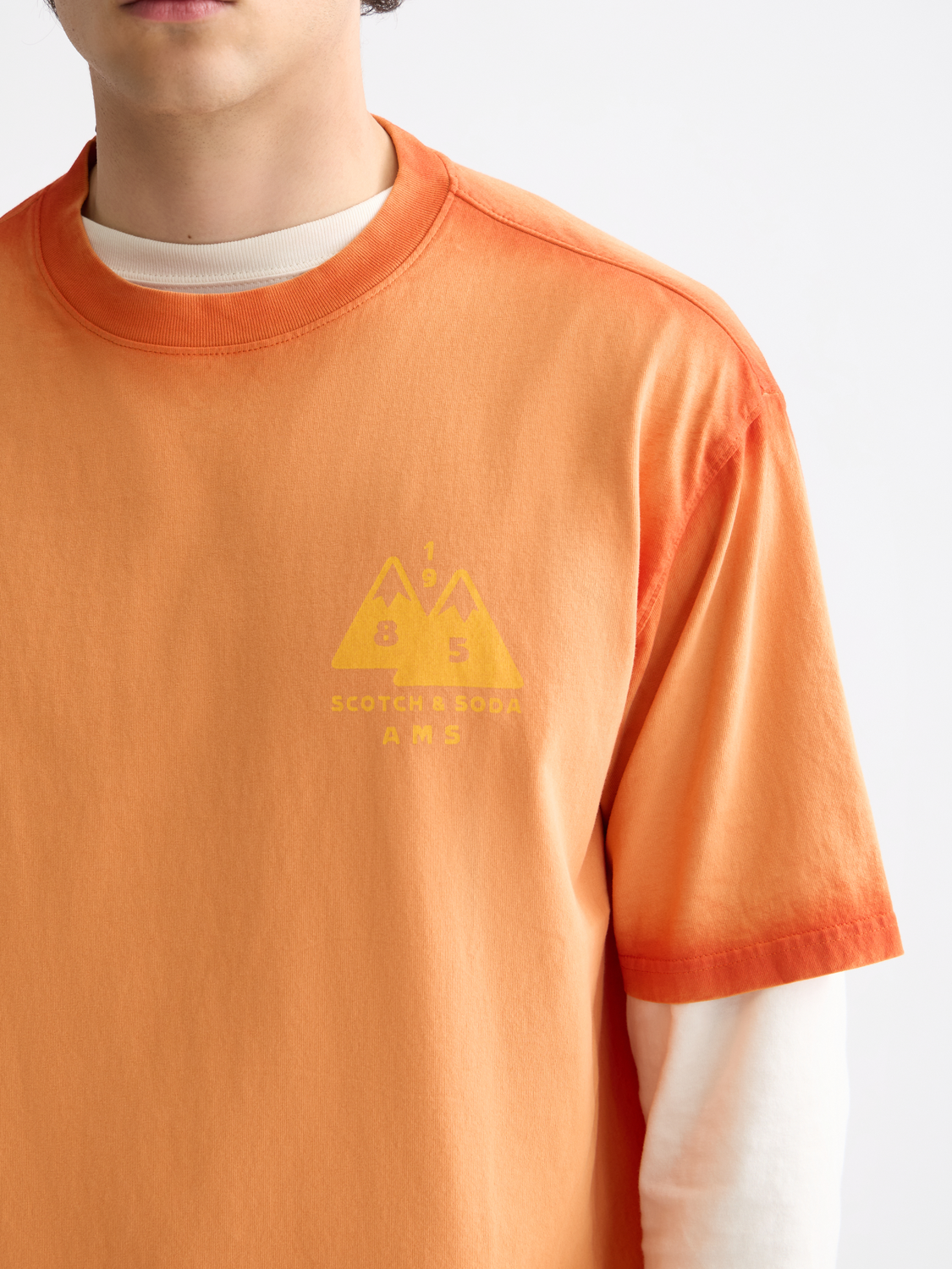 Garment-dyed t-shirt - Scotch & Soda NZ