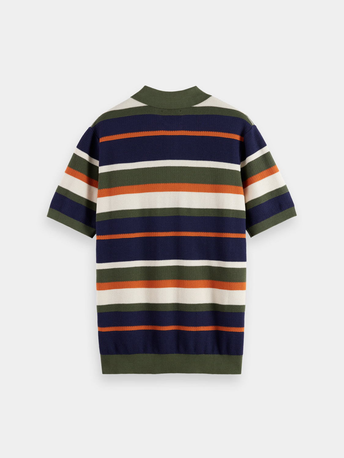 Knitted striped polo - Scotch & Soda NZ