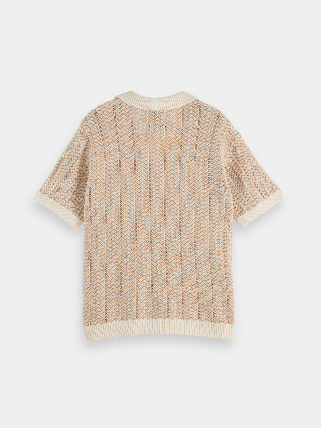 Knitted v-neck polo - Scotch & Soda NZ