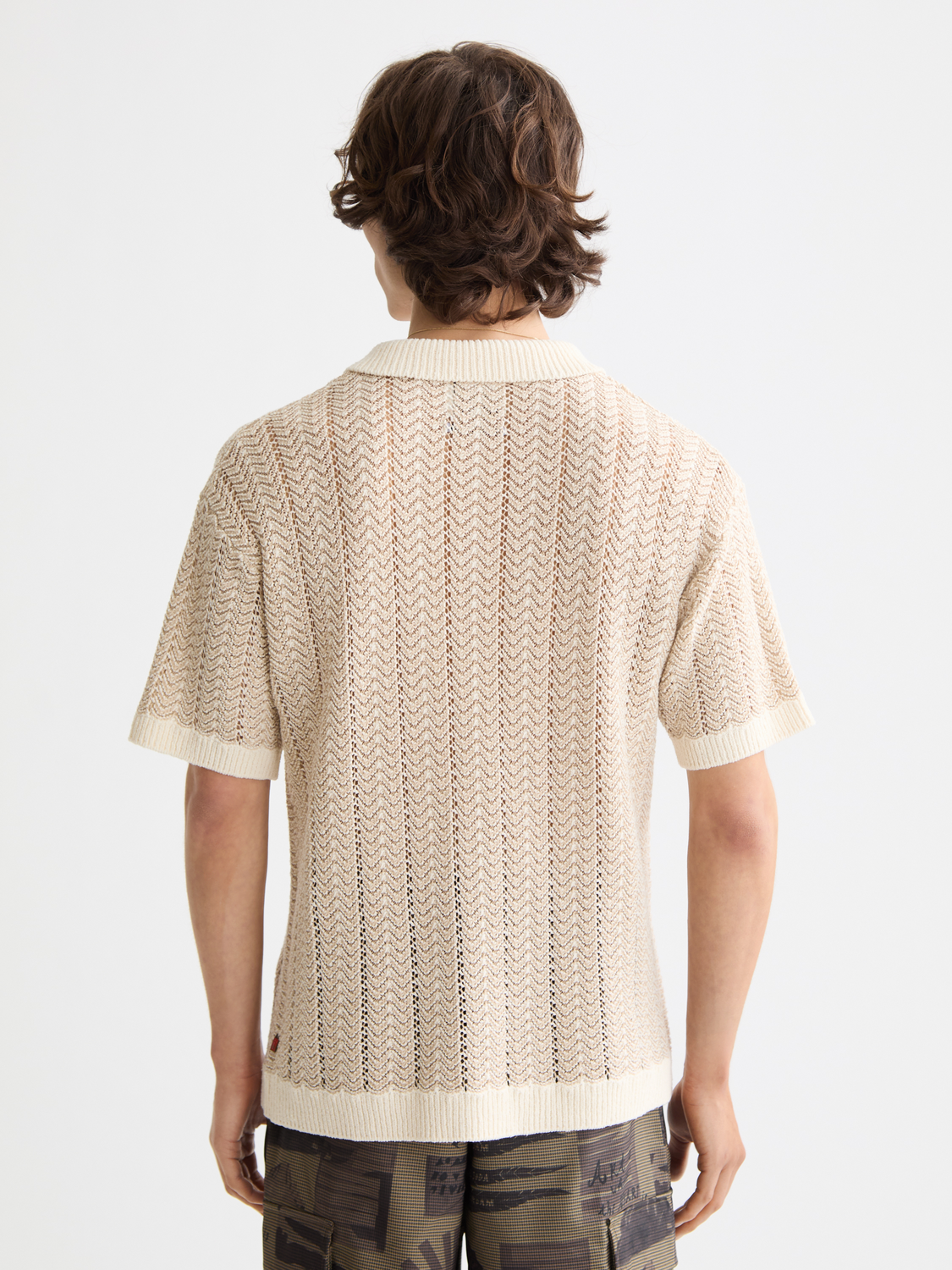 Knitted v-neck polo - Scotch & Soda NZ