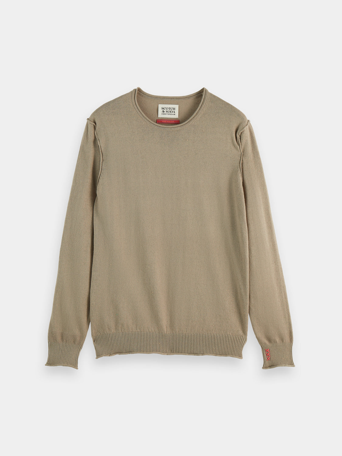 Wool-blend knitwear pullover by Scotch & Soda in a cozy, textured design, displayed on a neutral background.
