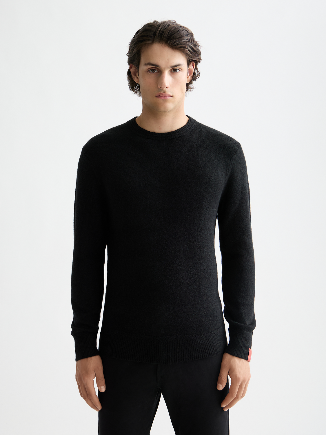 Soft knit pullover by Scotch & Soda in a cozy knitwear style, shown in a front view with a relaxed fit.