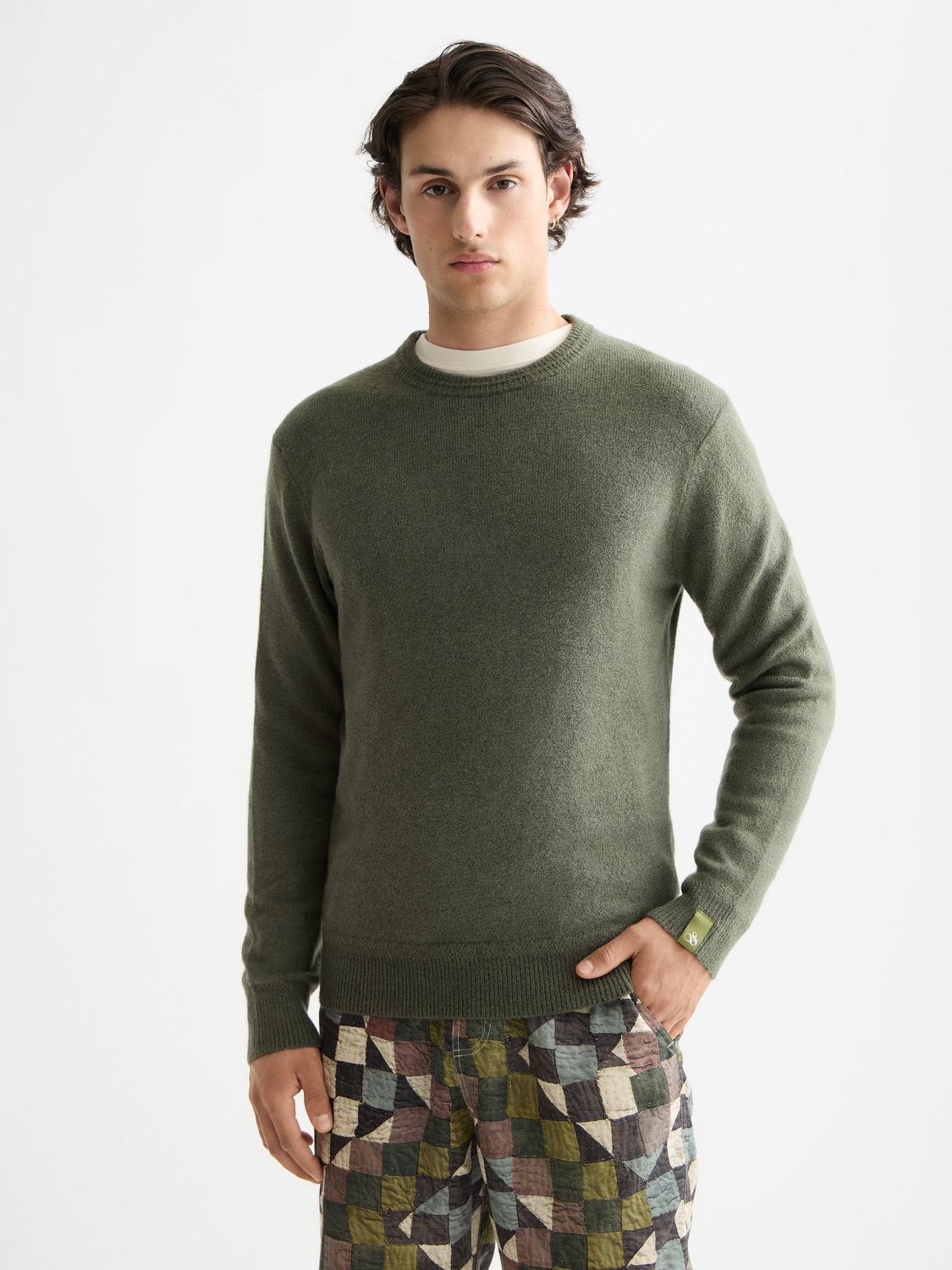 Soft knit pullover by Scotch & Soda, featuring a cozy knitwear design in neutral tones, perfect for casual wear.