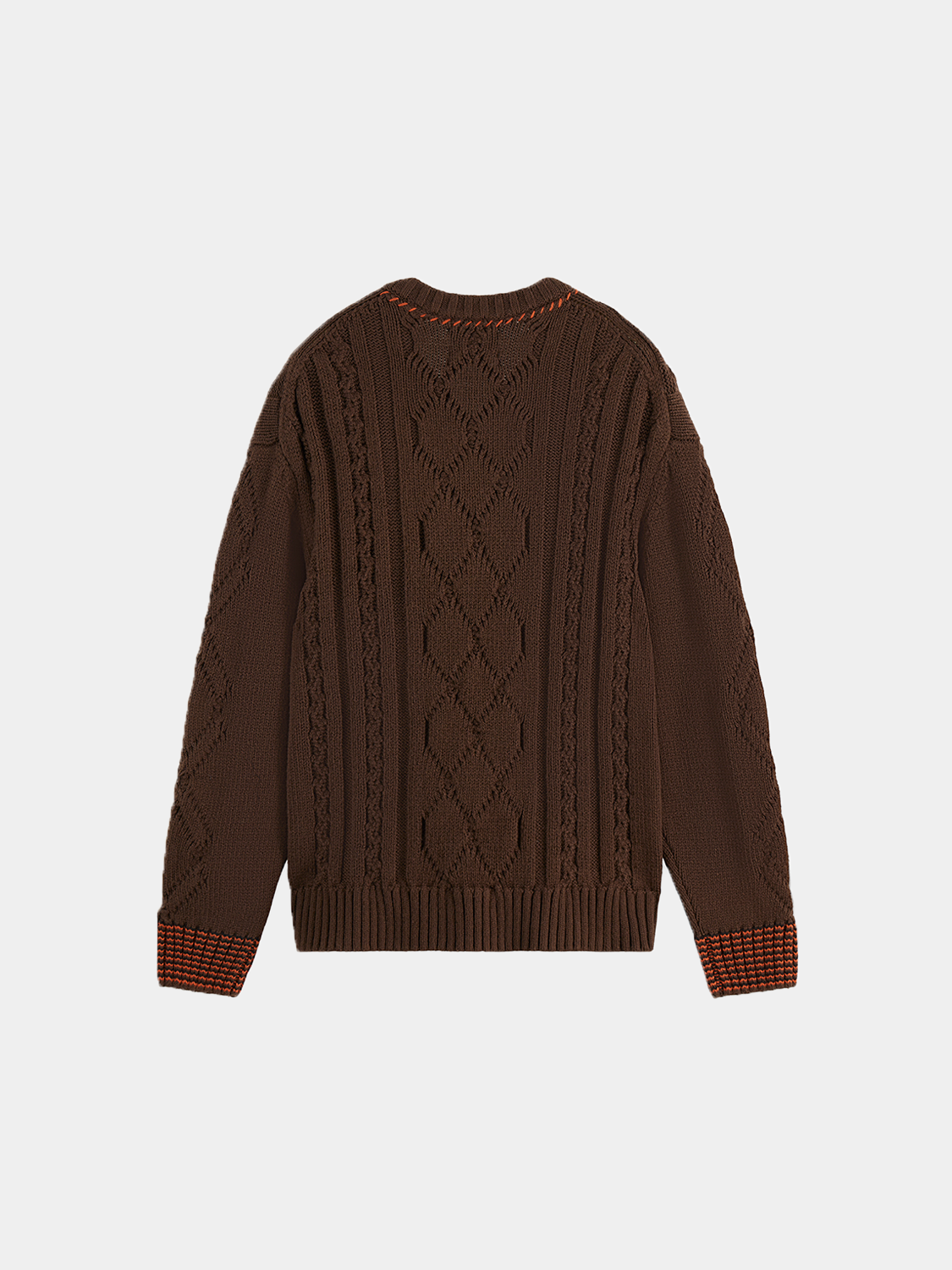 Black V-neck knitwear pullover by Scotch & Soda, featuring a classic V-neck design and cozy knit texture.